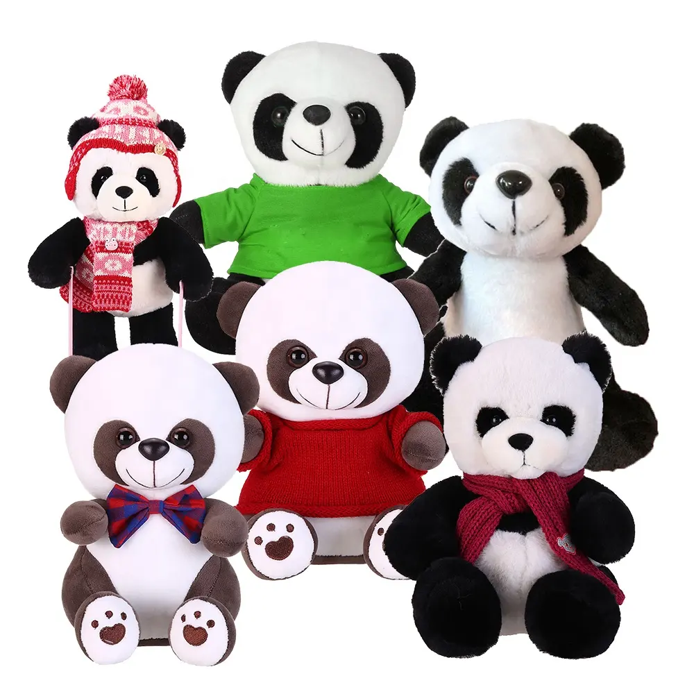 Hot Thời Trang Kích Thước Lớn Dễ Thương Panda Plush Toy Mềm Nhồi Dễ Thương Gấu Teddy Gấu Trúc Khổng Lồ Plush Toy Biểu Tượng Tùy Chỉnh