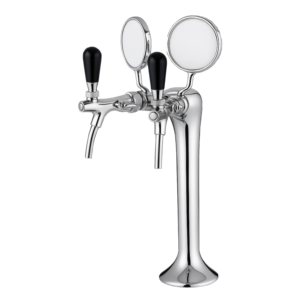 Columna de Agua Fría y Caliente con Medallones, Grifo y Compensador de 2 Vías para Uso en Hoteles y Comercios - Product Image 1