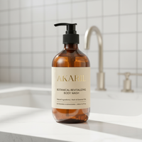 Gel Douche Bio à l'Aloe Vera Akaril Marque Privée, Blanchissant, Nourrissant, Hydratant, pour Peaux Sensibles, Naturel