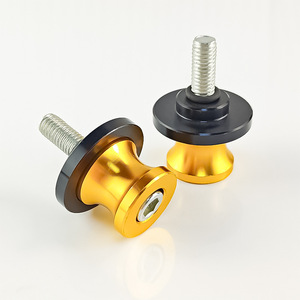 Tornillos de Arranque para Motocicleta Qiangye M6 M8 M10, Piezas de Modificación Universales de Aleación de Aluminio CNC, Dorado y Negro - Product Image 3