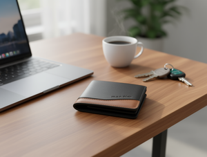 Portafoglio da Uomo in Vera Pelle, Chiusura a 7 Pieghe, Stile Minimalista, Ideale come Regalo - Product Image 2