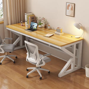 Bureau d'écriture moderne <span class=keywords><strong>et</strong></span> simple avec trous de gestion, plusieurs tailles, robuste, pour la maison, le bureau, la chambre ou l'étude - Product Image 1
