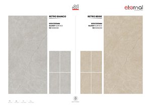 Baldosas de pared de porcelana sin fin brillante 600x1200 | Baldosas de gran formato 24x48 pulidas de primera calidad Colección de calidad de exportación duradera - Product Image 5