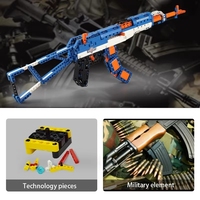 C81001 Cada AWP AK47 Rifle, Pistola, Revólver, Arma del Ejército SWAT, Modelo de Ladrillos para Construir, Bloques de Construcción Militares, Juguetes