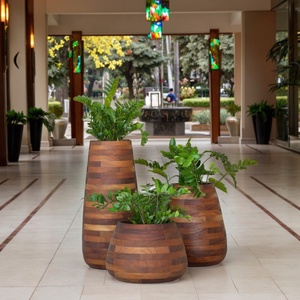 Tối Giản Trong Nhà/Ngoài Trời Lớn Gỗ Sợi Thủy Tinh Bình Trồng Công Nghiệp Trang Trí Nội Thất Cho Khách Sạn Hiện Đại Vườn Trang Trí Nội Thất - Product Image 4