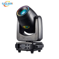 200W LED lumière de scène à tête mobile 3-en-1 faisceau Spot Wash Halo coloré avec course de chevaux DMX Disco DJ Light pour les performances