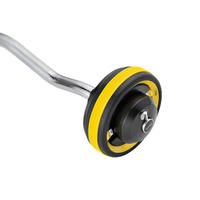 Barre de musculation droite chromée en acier de haute qualité, haltères de fitness durables, ergonomiques, modèle BYS BYS-208