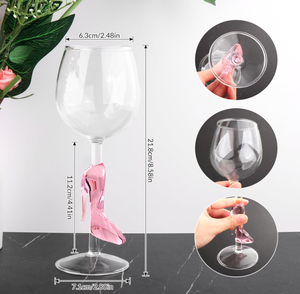 Verre à cocktail rose fantaisie 8 oz en forme de <span class=keywords><strong>talon</strong></span> aiguille pour femmes, idéal pour enterrement de vie de jeune fille ou anniversaire - Product Image 2