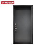 Porte en verre battante en alliage d'aluminium, design chinois professionnel, coupe-feu, pour escalier scolaire avec ouverture latérale et serrure intérieure