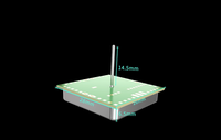 PDLUX PD-V3 Capteur de mouvement micro-ondes à 360 degrés pour plafond, contrôle de la lumière, capteur de position, directement de l'usine