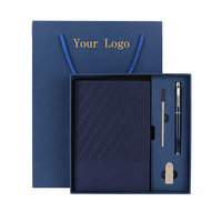 Cuaderno de Lujo A5 con Encuadernación Térmica en Cuero/PU y Juego de Bolígrafos con Logotipo Personalizado para Regalos Corporativos, Eventos y Souvenirs