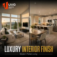 Maison conteneur extensible UVO 30FT : Maison préfabriquée de luxe de 55 m² |   Espace de vie et véranda optimisés pour le marché australien
