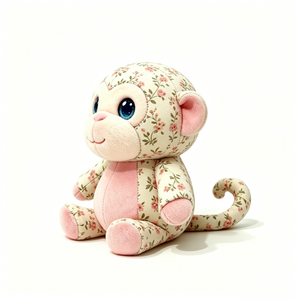 Peluche décorative personnalisée pour chambre de fille, figurine animalière de la jungle à collectionner, cadeau de naissance en peluche, jouet à poser sur étagère de chambre d'enfant - Product Image 2
