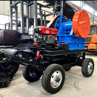 Concasseur à mâchoires mobile diesel PE200*300 neuf en stock pour usine de concassage de roches minières