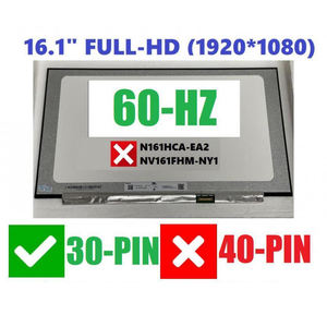 NV161FHM-N61 HK-HHT, layar Lcd Led Laptop 16.1 inci FHD 1920x1080 30 Pin - Product Image 2