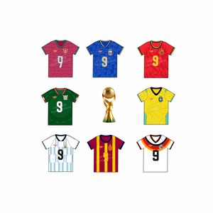 Maglie da Calcio Nazionali Europee per Tifosi Inghilterra - Collezione 2026 Stagione Calcistica Globale - Set Maglie Multi-Nazione Europa - Product Image 1