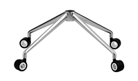 Pièces de base de table à manger Zhunxing Hardware, cadre de meuble, diamètre 700 mm, hauteur réglable, alliage d'aluminium, usage commercial