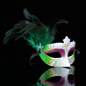Nouveau Masque de Bal Masqué Créatif et Tendance pour Halloween, Personnalisé avec Plumes Décoratives, Vente en Gros Transfrontalière - Product Image 6
