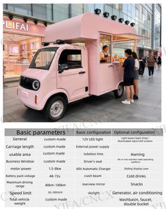 Food Truck au Design Unique Entièrement Équipé, Cuisine Mobile, Chariot de Restauration de Rue, Camion à Glaces, Camions Alimentaires Électriques, Utilisation en <span class=keywords><strong>Caravane</strong></span> - Product Image 6