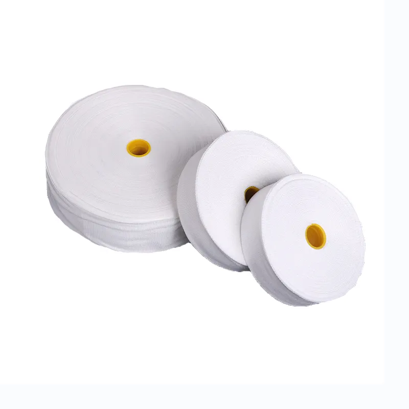 Wholesale polyester heat shrink insulation contraction special compound fiber binding tape roll for electrical insulation