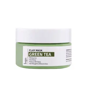 Натуральный уход за кожей глубокое очищение против акне маска для лица из глины зеленого чая