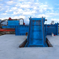 Presse à balles horizontale hydraulique réglable pour déchets d'acier et d'aluminium, capacité horaire 200-1000 kg