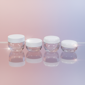 Contenant Cosmétique Transparent <span class=keywords><strong>Mini</strong></span> 5g 10g Vide pour Beurre Corporel et Crème Visage en PETG avec Couvercle Rond et Sérigraphie – Vente en Gros - Product Image 1