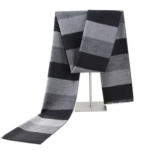Wholesale Scarves Designer Winter Checked Scarf For Men Custom Silk Tassel Viscose Other Scarves