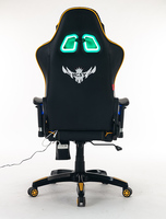 Chaise de jeu ergonomique à éclairage LED RVB multicolore pour joueur