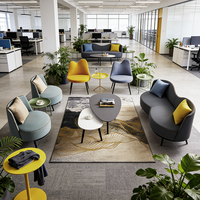 Ensemble de canapés de bureau au design moderne, canapé de salon pour hôtel, canapé de réception luxueux