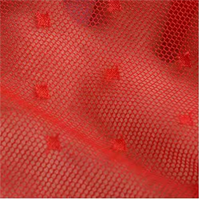 Tissu de maille en filet tricoté en nylon 85% en spandex 15% Tissu de dentelle respirant et confortable