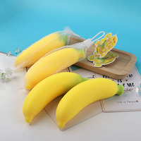 Juguete Antiestrés Creativo con Forma de Plátano para Niños, Simula Frutas, Alivia el Estrés y Promueve el Desarrollo Gradual para Niños y Adultos