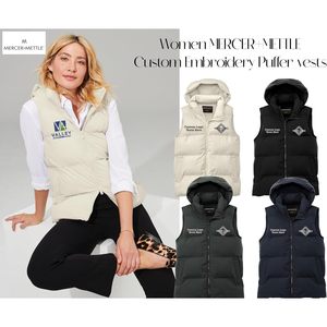 Chalecos acolchados personalizados bordados para mujer MM7217 con agregar texto de logotipo Chalecos para mujer - Product Image 4