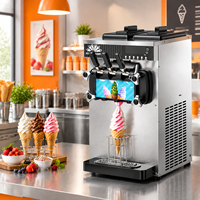 Machine à glaces molles commerciale Space 3 Flavors à vendre