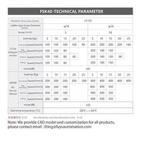 Table de guidage linéaire FSL40 V2.0 avec vis à billes, actionneur de mouvement CNC linéaire avec moteur pas à pas Nema 23, course de 150 mm