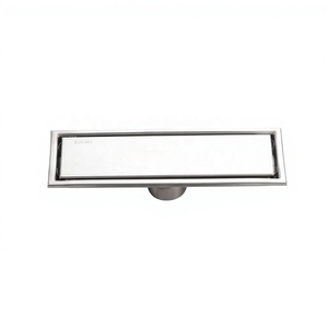 Desagüe <span class=keywords><strong>de</strong></span> <span class=keywords><strong>Ducha</strong></span> Lineal Moderno, Invisible, <span class=keywords><strong>de</strong></span> Acero Inoxidable, con Inserto para Azulejos, Ecológico, para Baños <span class=keywords><strong>de</strong></span> Hotel - Product Image 1