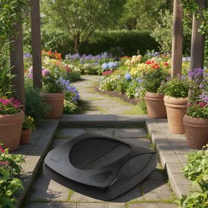Black Tilt Lid Waste <b>Bin</b> 87 L For Indoor Outdoor Use - Product Image 3