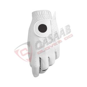 Good Quality White-Cabretta Leather Golf <b>Gloves</b> New Collection Leather Golf <b>Gloves</b> Unlined-Black Custom Logo Golf <b>Gloves</b> - Product Image 3