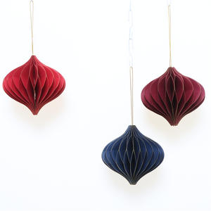 Decorazioni a nido d'ape in carta di personalizzazione 3D per feste pon pon albero di natale festa di nozze decorazioni per le vacanze di casa - Product Image 6