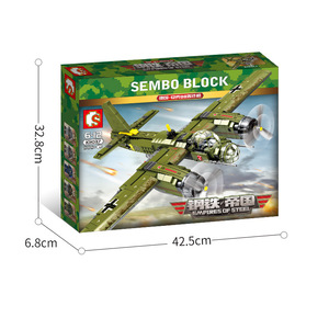 Senbao blocs de construction acier Empire Junker ww2 combattant allemagne 88101037 jouets - Product Image 2