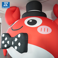 Modelo de Cangrejo Inflable Gigante Personalizado, Mascota de Animal Marino Inflable para Decoración de Eventos al Aire Libre y Publicidad
