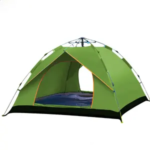 Custom Waterproof Pop Up Hiking Large Family 3 4 Person Outdoor Camping Fishing Tent