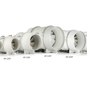 Hon&Guan ventilador de techo con luz 6 inch exhaust duct fan ac ec silent 12inch inline duct exhaust fan