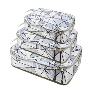Grands cubes d'emballage de bagages de voyage Ensemble de sacs de rangement de voyage pour vêtements <span class=keywords><strong>Organisateur</strong></span> de rangement Armoire <span class=keywords><strong>Valise</strong></span> <span class=keywords><strong>Pochette</strong></span> - Product Image 3