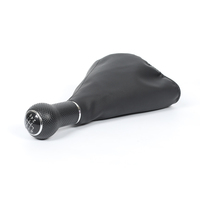 Ventes d'usine - Pommeau de levier de vitesse manuel 5 vitesses en cuir noir pour VW Polo Golf MK4 Seat IBIZA - Accessoires automobiles