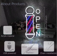 Lumières néon personnalisables pour entreprises avec contrôle par application connectée Bluetooth, multicolores, étanches IP54