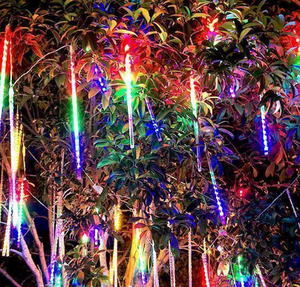 50cm 10 Tüp <span class=keywords><strong>LED</strong></span> Meteor Yağmuru Işık Dizisi Perde Dış Mekan IP65 Noel Ağacı Düğün Tavan Dekorasyonu için - Product Image 2