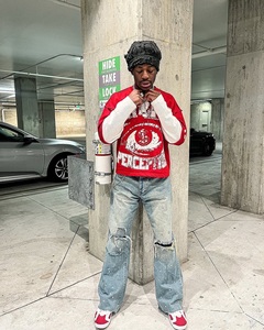 Yingling Tùy Chỉnh 100% Bông Hai Lớp Dài Tay Áo T Áo Sơ Mi Quá Khổ Cổ Điển Cắt T Áo Sơ Mi Thời Trang Phố Mens Áo Phông - Product Image 2