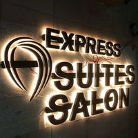 Letrero LED Solar Exterior Impermeable Personalizado para Publicidad de Centros Comerciales y Empresas - Letras de Canal 3D, Luz de Logotipo para Fachada de Tienda