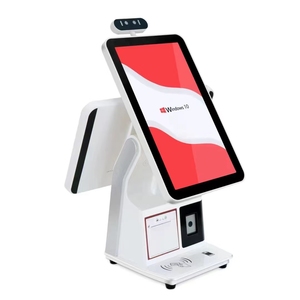 Màn Hình Kép 15.6 Inch Màn Hình Cảm Ứng Tất Cả Trong Một PC Tự <span class=keywords><strong>D</strong></span>ịch Vụ Tiền Mặt Đăng Ký Siêu Thị Thu Ngân Với 80Mm Máy In Và Mã Vạch - Product Image 1
